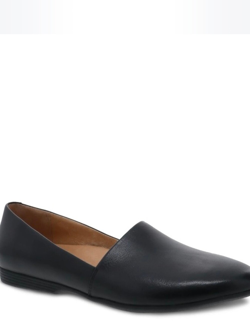 Dansko Larisa Womens Black Leather Slip-On Flat Shoes Closed Toe Comfort Size 36